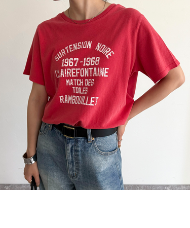 ヴィンテージライクピグメントTシャツ