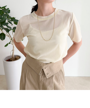 ベロア半袖Tシャツ