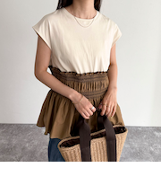 スモッキングフレンチプルオーバー