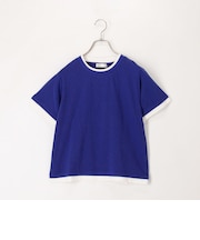 ドライタッチ天竺レイヤード風配色Tee