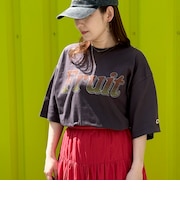 【FRUIT OF THE LOOM】19/-スラブ天竺FruitロゴＴ