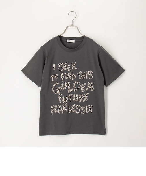 ヒョウ柄ロゴTee