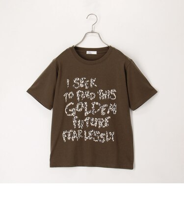 ヒョウ柄ロゴTee