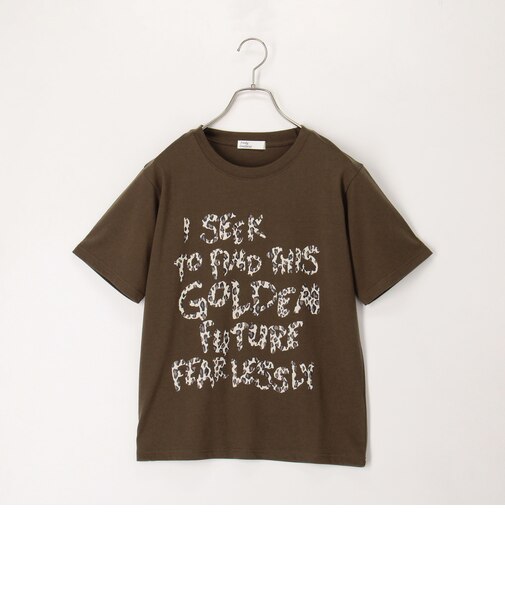 ヒョウ柄ロゴTee