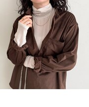【LANCER CLOTHING CORPORATION】STANDCOLLAR SHIRTS SUEDE