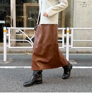 ヴィンテージライクレザースカート