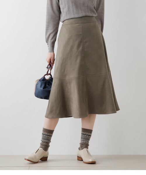 フェイクスエード フレアスカート｜ニューヨーカーのアウトレット通販