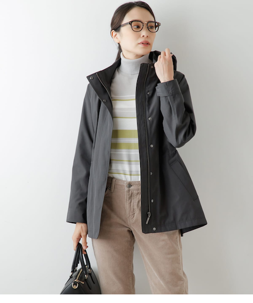 ライナー付き フーデッドミドルコート｜バーニーズ ニューヨークの