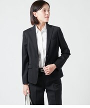 ストレッチギャバ コンパクトノッチドラペル2釦ジャケット