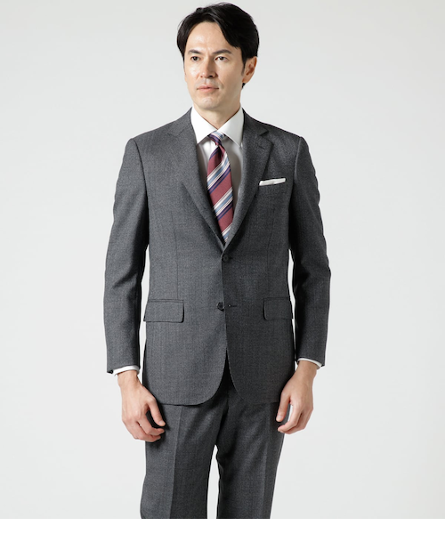 テトロンウール ミルド ミックス千鳥 スーツ｜ニューヨーカーの