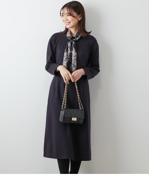 NEWYORKER MELTON キーネックジャンパースカート｜ニューヨーカーの