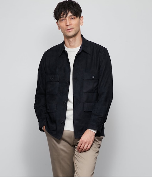フェイクスエード CPOシャツジャケット｜ニューヨーカーのアウトレット