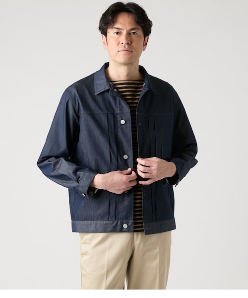 Steven Alan＞ パーテックス オーバル スタンドカラー ブルゾン
