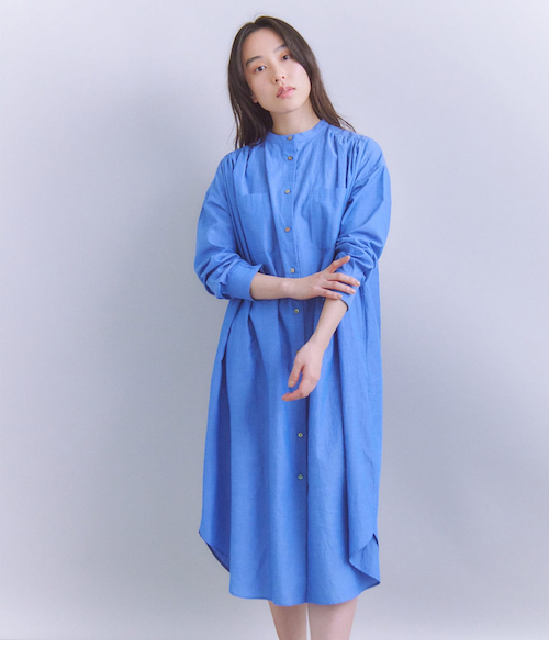 にこちゃん様 マイラン ボリュームスリーブ シャツドレス 羽織にも 中古・古着通販】MYLAN (マイラン) ボリュームスリーブドレス