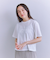 Mercerization Jersey Flowerコード刺繍Tシャツ