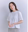 Mercerization Jersey Flowerコード刺繍Tシャツ