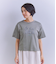 Mercerization Jersey Flowerコード刺繍Tシャツ