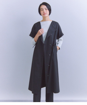 Washable Wool Tropical ロールアップドレス