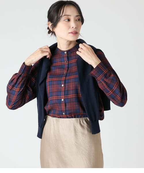 pleats please チェック デザイン 長袖 Tシャツ マルチカラー 3 プリーツ プリーズ イッセイ ミヤケから、様々な表情のチェック