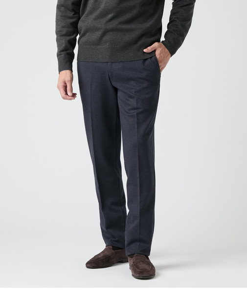 【ウォッシャブル】ソフトサーモ ニットカルゼ ウエストアジャストパンツ