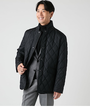 【撥水】ポリエステルタフタ コンバーチブルキルティングアウター