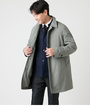 【撥水】ザックナイロン ステンカラーコート