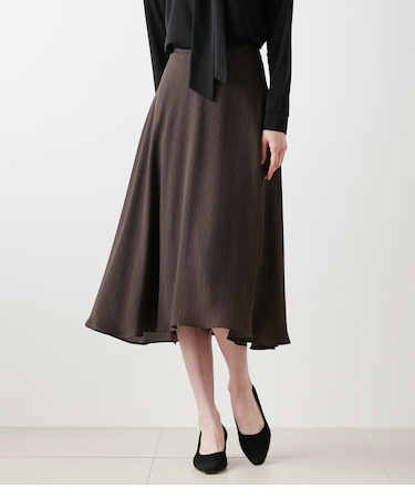 ビットプリント フレアスカート