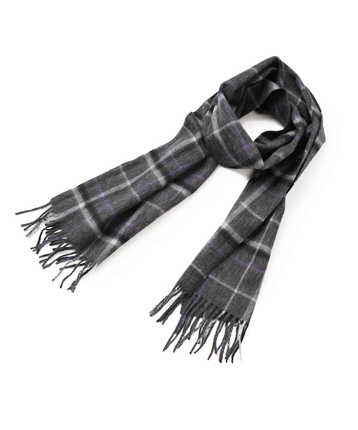 ウール チェック マフラー