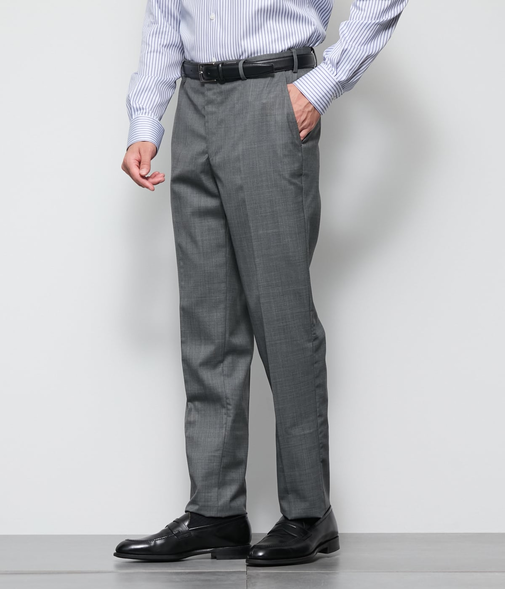 【防シワ・ストレッチ・ウォッシャブル】TRAVEL COMFORT シャークスキン スラックス