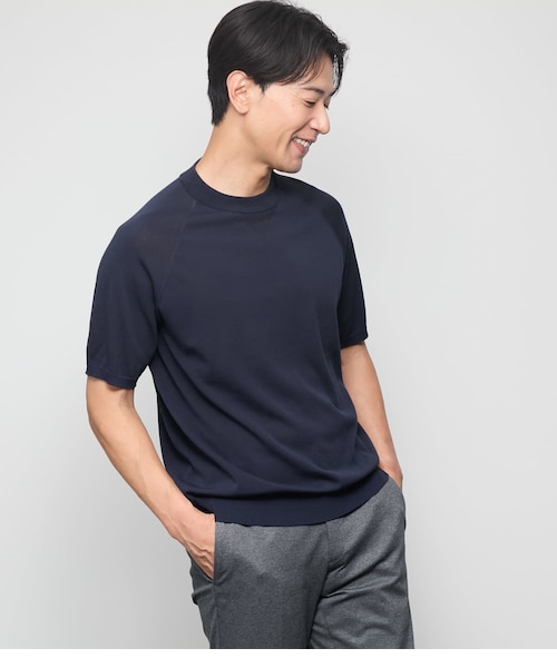 ウォッシャブル】ホールガーメント ニットTシャツ｜ニューヨーカーの