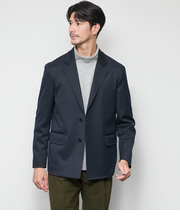 【ストレッチ】ウールブレンドチノクロス モジュラージャケット（セットアップ対応）