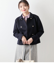 【L】【ウォッシャブル】エアクッションダンボール ダブルブレストジャケット