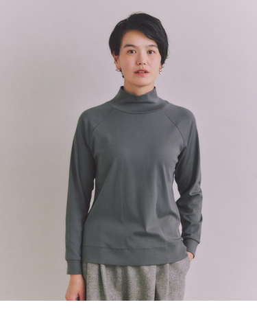 ［LOTUS］Urtla High Gauge Rib タートルネックプルオーバー