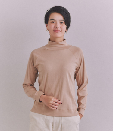 ［LOTUS］Urtla High Gauge Rib タートルネックプルオーバー