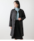 【撥水・ウォッシャブル】ポリエステルタフタ リバーシブルキルトロングコート