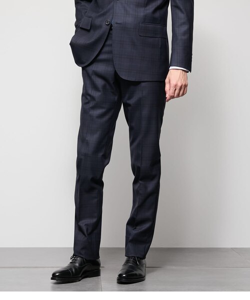 【ダークネイビー】【FLEX PANTS/セットアップ対応】ストレッチ ポンチ スラックス TAKEO KIKUCHI（タケオキクチ） スラックス 「360°ストレッチ