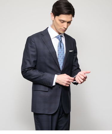 【防シワ・撥水・ストレッチ】BUNGY CLOTH チェック ジャケット(セットアップ対応)