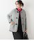 スライバーニット ノーカラーダッフルコート