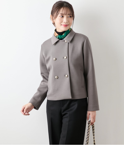 【ウォッシャブル】エアクッションダンボール ダブルブレストジャケット