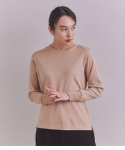 ［LOTUS］Urtla High Gauge Rib 袖リブクロスネックプルオーバー