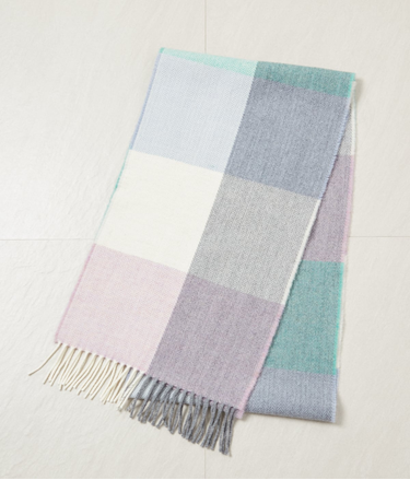 MCNUTT OF DONEGAL (マクナット・オブ・ドネガル) パステルブロックマフラー