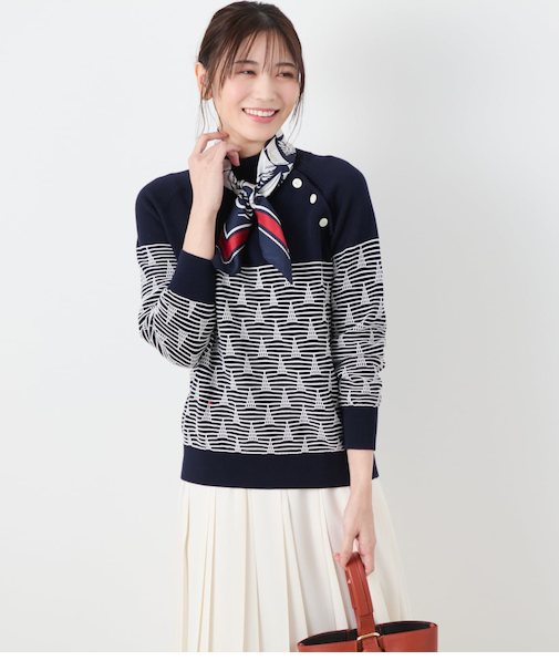 ヨットボーダー ハイネックプルオーバー