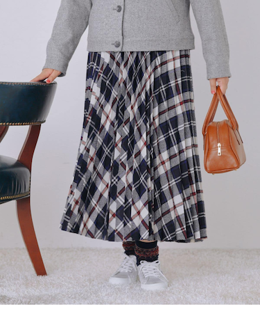 【L】エターミンニューヨーカータータン プリーツスカート