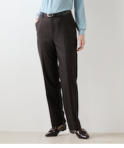 ウールウインドウペイン ストレートパンツ
