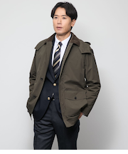 【防シワ・撥水・ストレッチ】SOLOTEX ツイル ハンティングジャケット