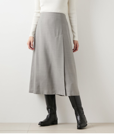 【ウォッシャブル】TWビエラ ワンタックAラインスカート