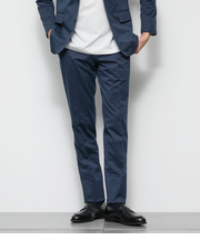 【ストレッチ・ウォッシャブル】MOVING COMFORT ヘリンボーン スラックス(セットアップ対応)