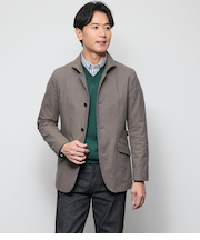 ムリネ マイクロヘリンボーン アダプトカラーアウター