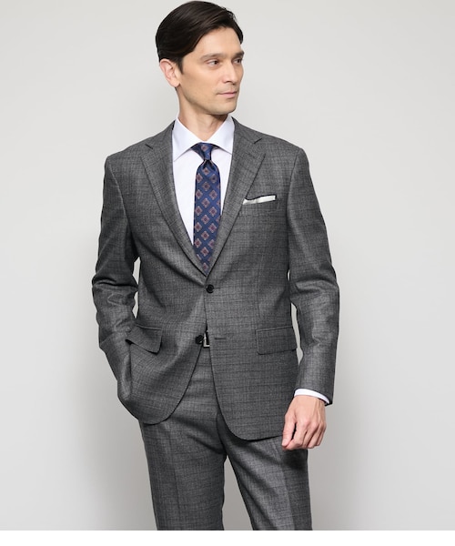 TAILOR CLOTH シルク混 チェック スーツ｜ニューヨーカーの