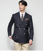 PREMIUM CLOTH Beyond 無地 ダブルブレザー